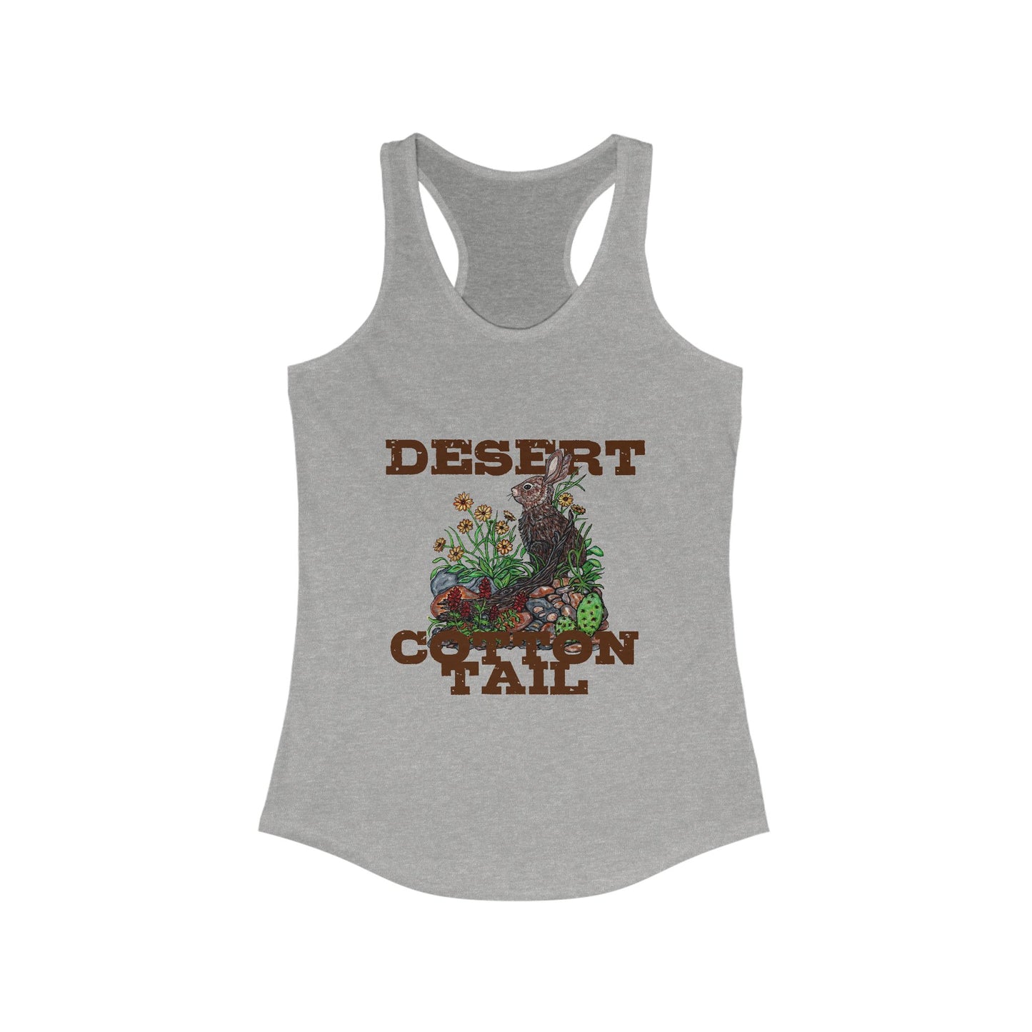 Desert Cottontail Women's Ideal Racerback Tank