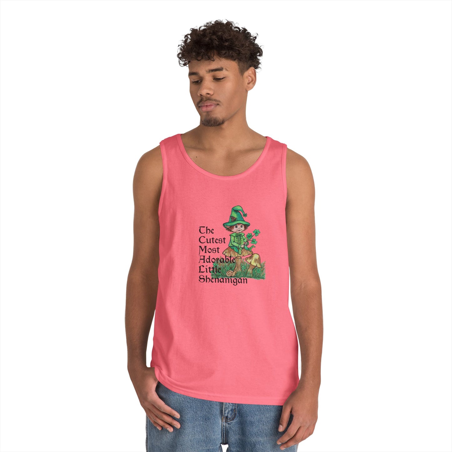 Cutest Leprechaun Unisex Heavy Cotton Tank Top