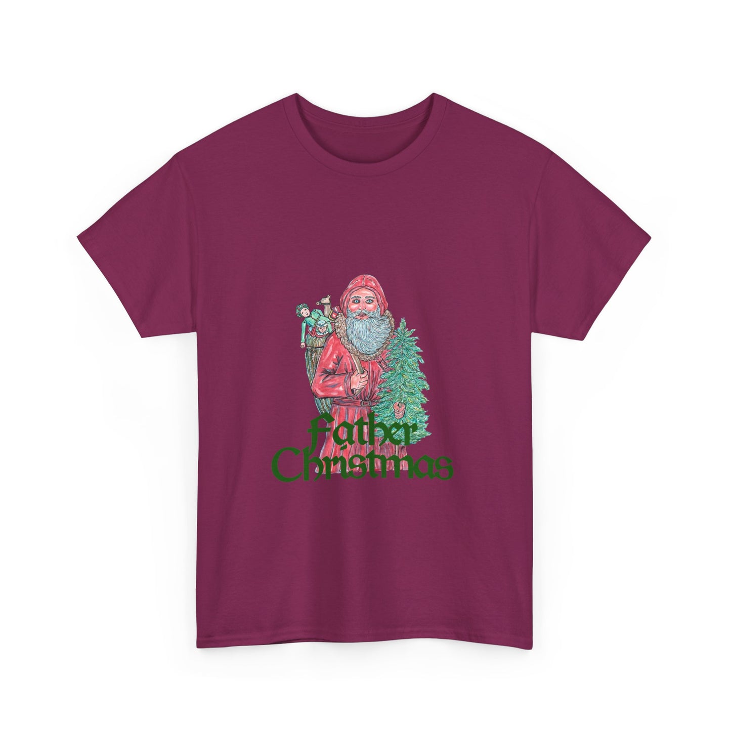 Father Christmas Unisex Heavy Cotton Tee