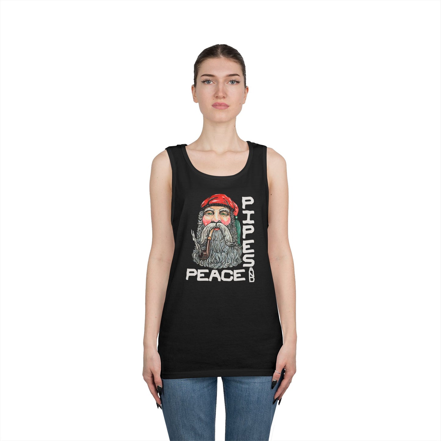 Pipes and Peace Unisex Heavy Cotton Tank Top