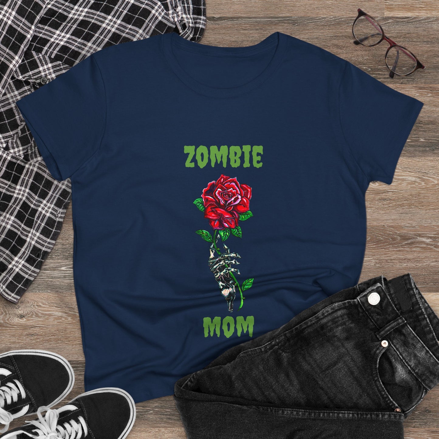 Zombie Mom Women's Midweight Cotton Tee