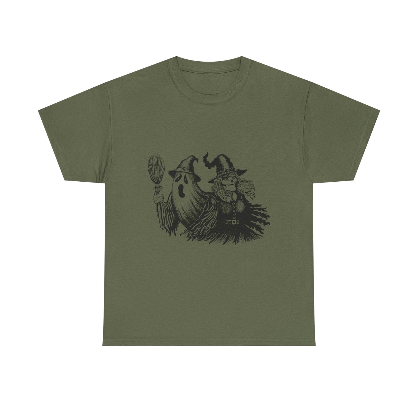 Ghost and Witch Unisex Heavy Cotton Tee
