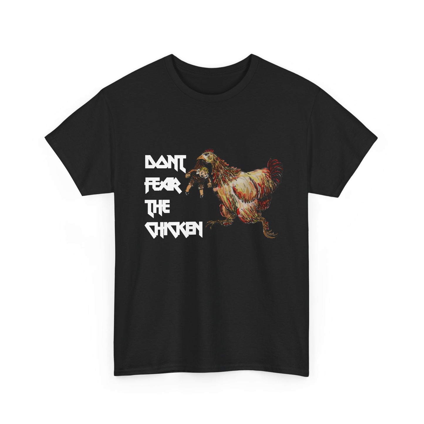 Don't Fear the Chicken Unisex Heavy Cotton Tee