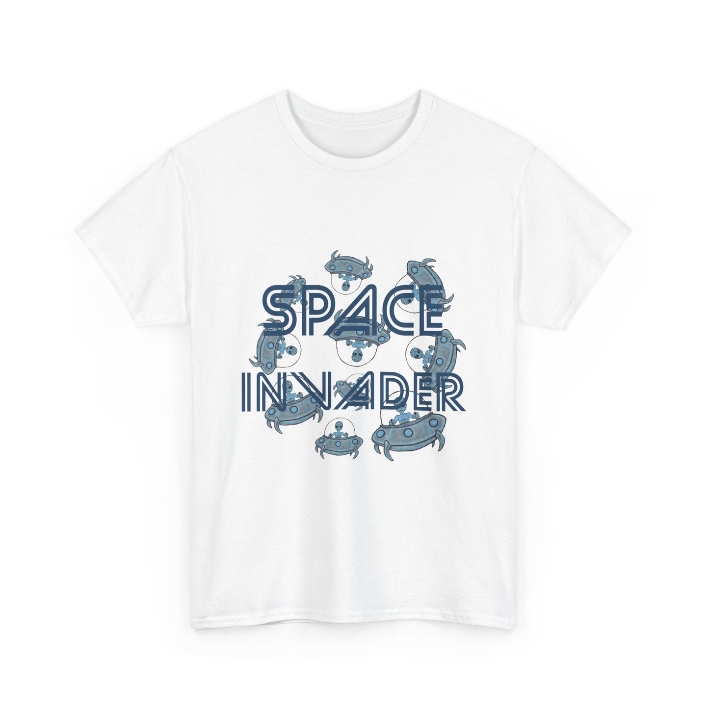 Space Invader Unisex Heavy Cotton Tee