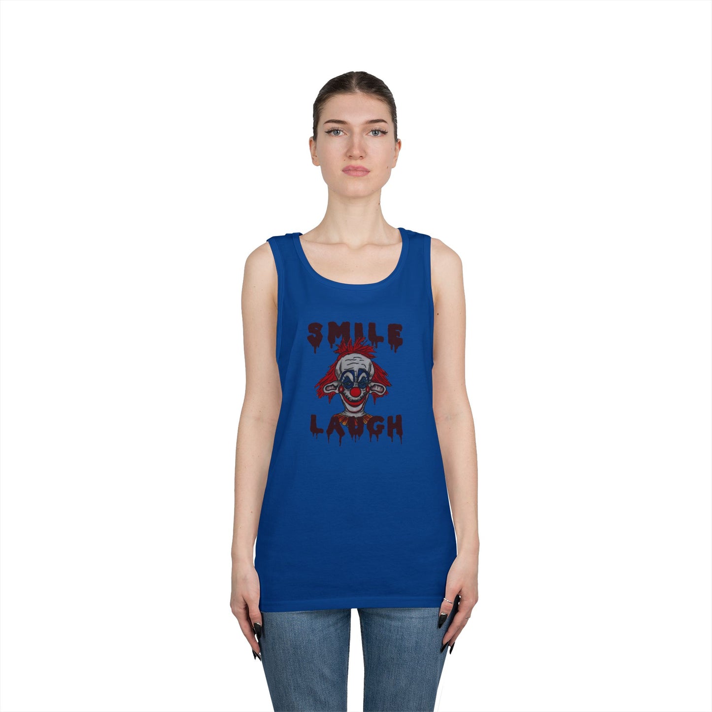Smile, Laugh Unisex Heavy Cotton Tank Top