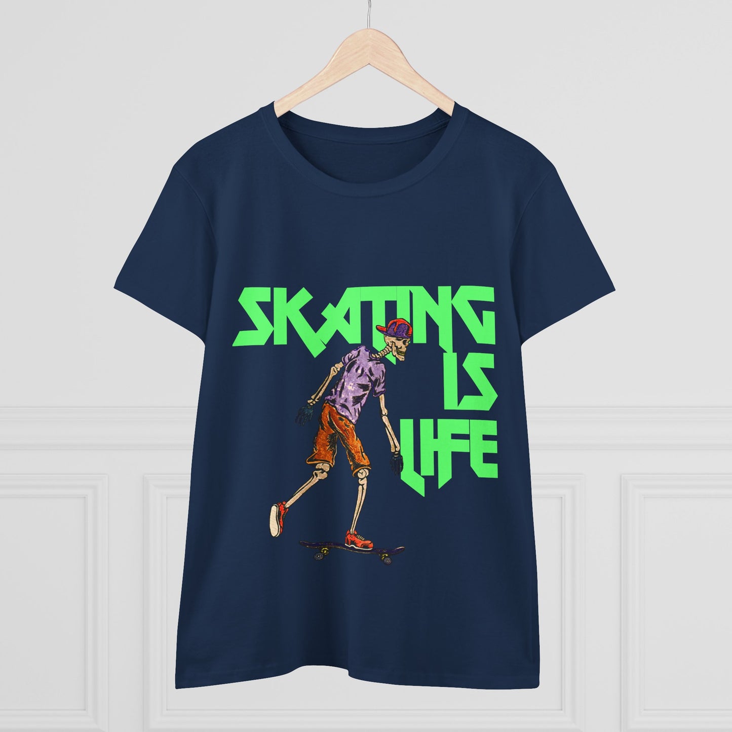 Skating is Life Women's Midweight Cotton Tee