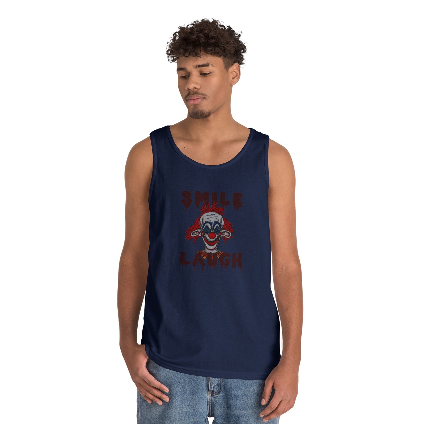 Smile, Laugh Unisex Heavy Cotton Tank Top