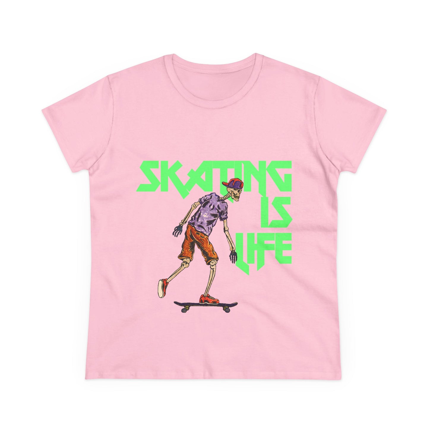Skating is Life Women's Midweight Cotton Tee