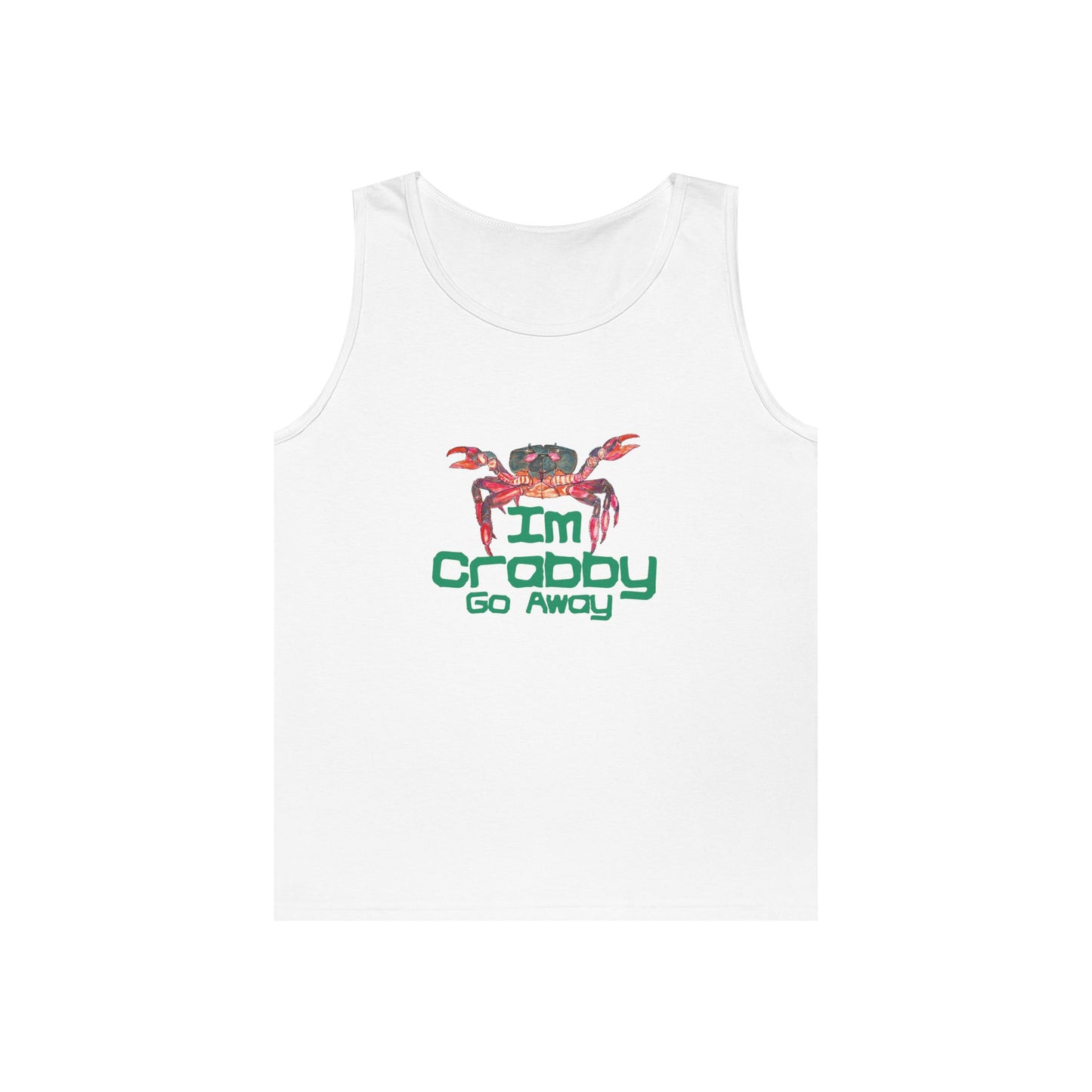 I'm Crabby Go Away Unisex Heavy Cotton Tank Top