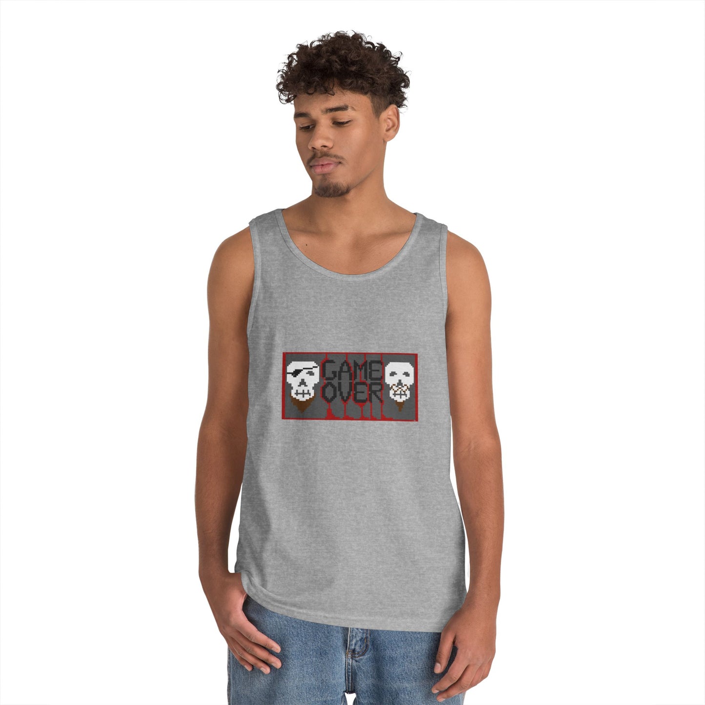 Game Over Unisex Heavy Cotton Tank Top