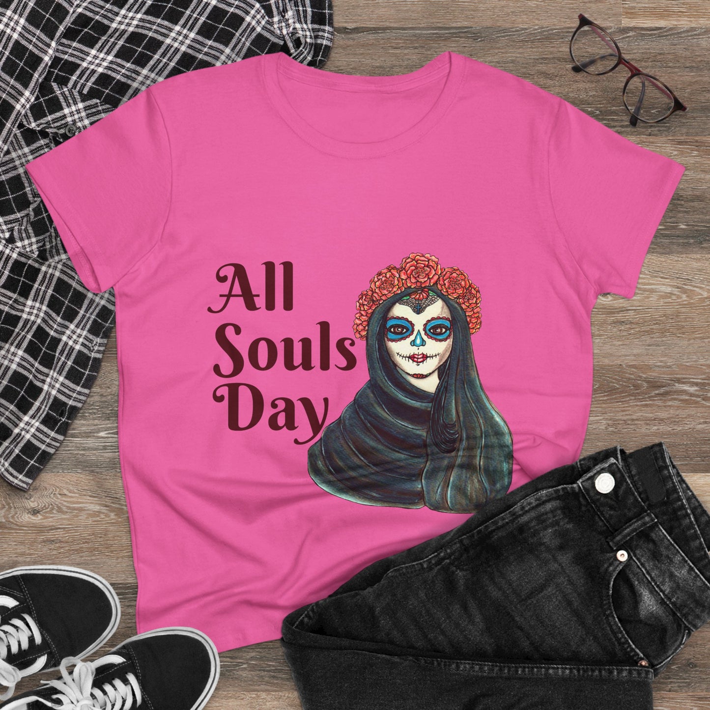 All Souls Day Women's Midweight Cotton Tee