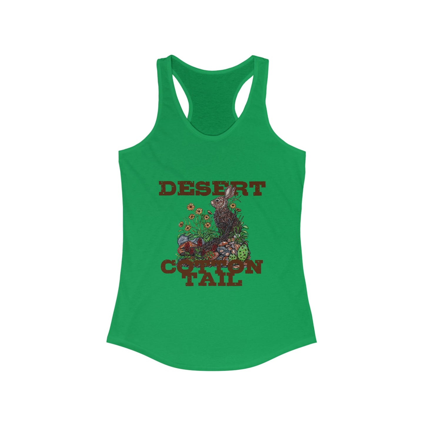 Desert Cottontail Women's Ideal Racerback Tank