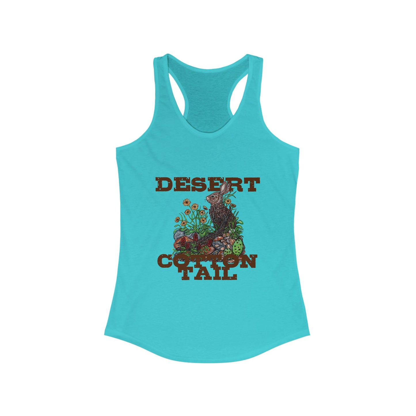 Desert Cottontail Women's Ideal Racerback Tank