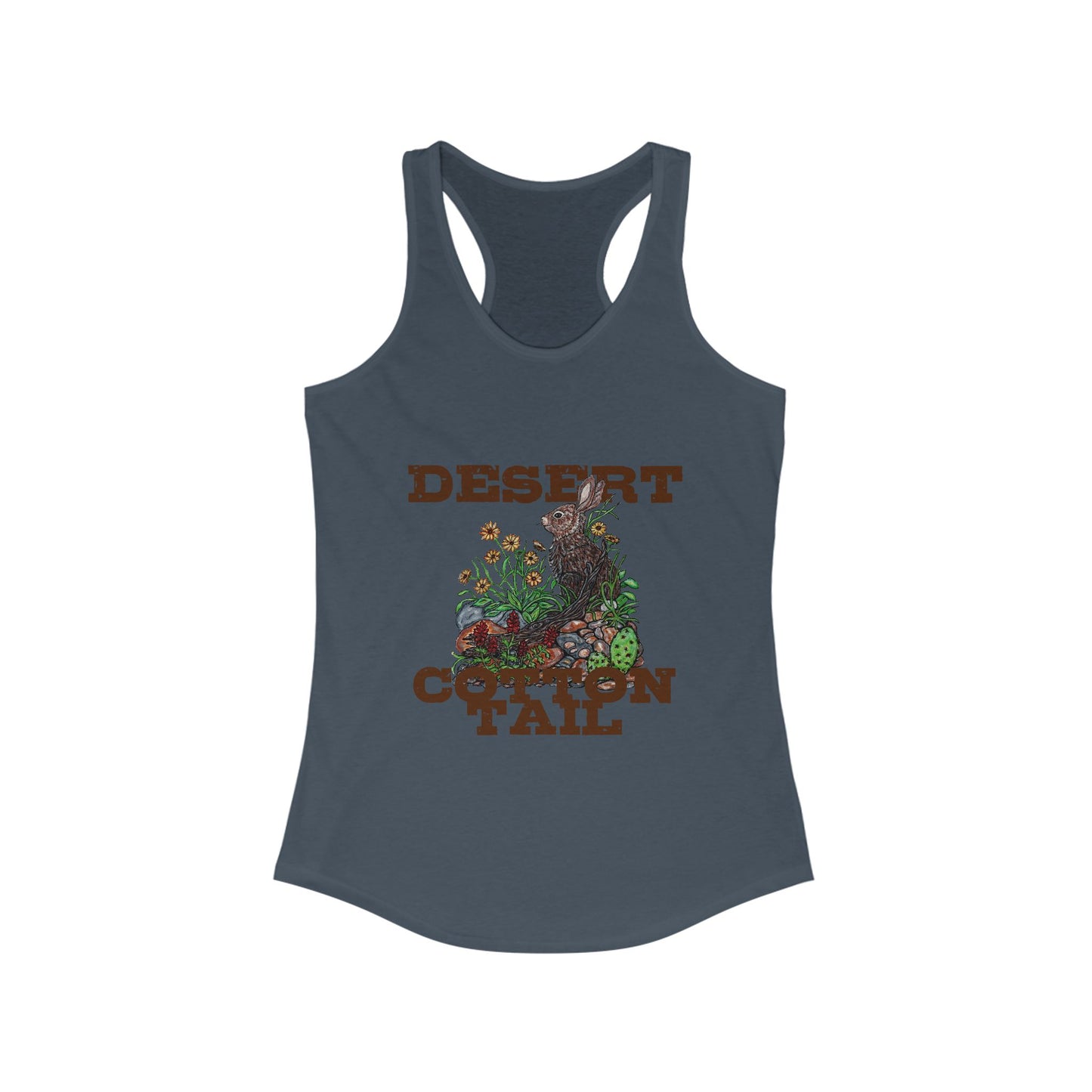 Desert Cottontail Women's Ideal Racerback Tank