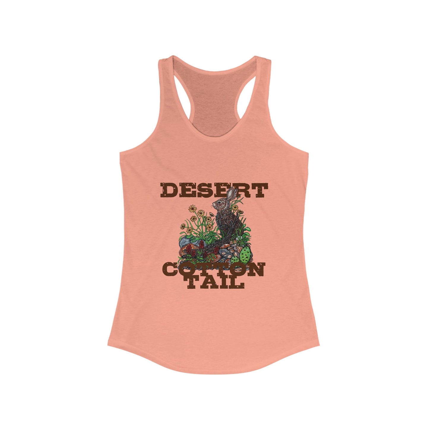 Desert Cottontail Women's Ideal Racerback Tank