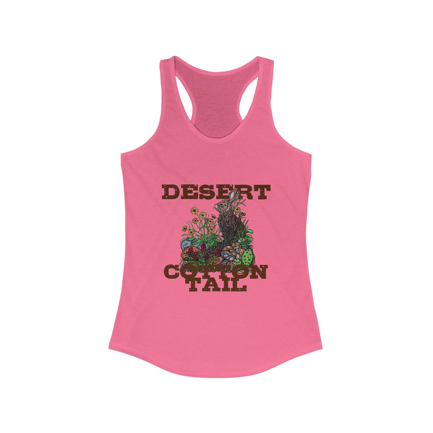 Desert Cottontail Women's Ideal Racerback Tank