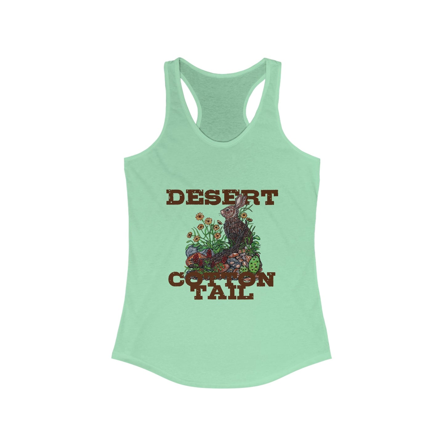 Desert Cottontail Women's Ideal Racerback Tank