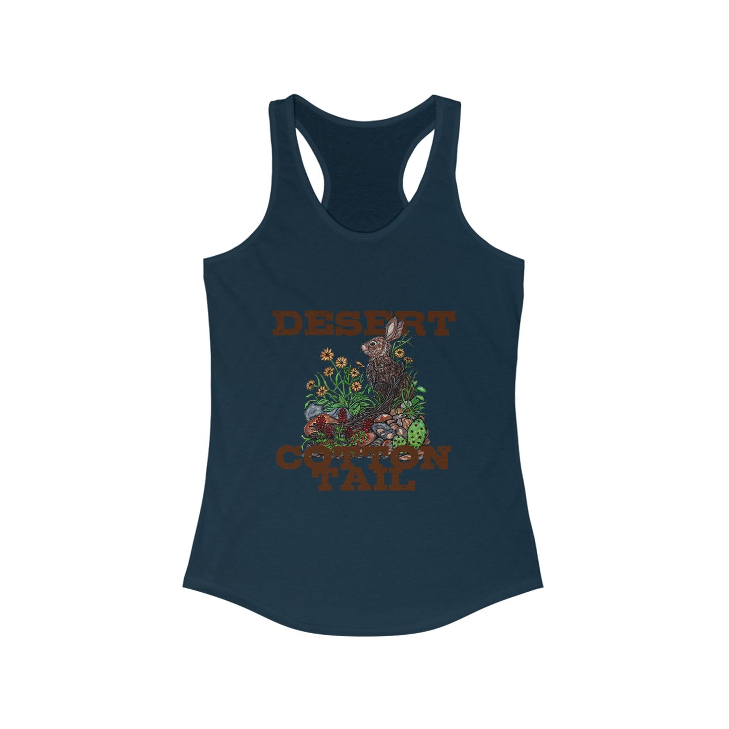 Desert Cottontail Women's Ideal Racerback Tank