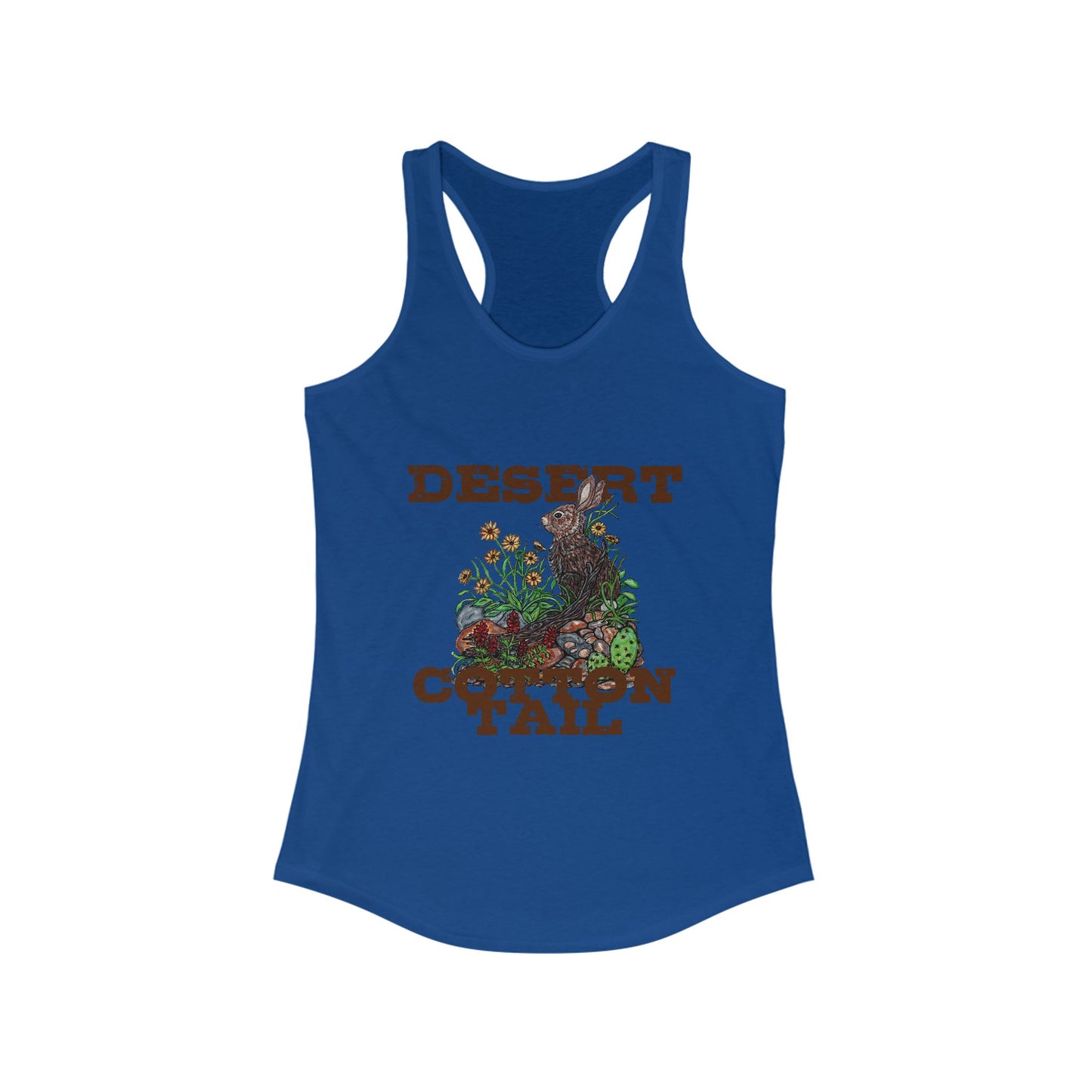 Desert Cottontail Women's Ideal Racerback Tank
