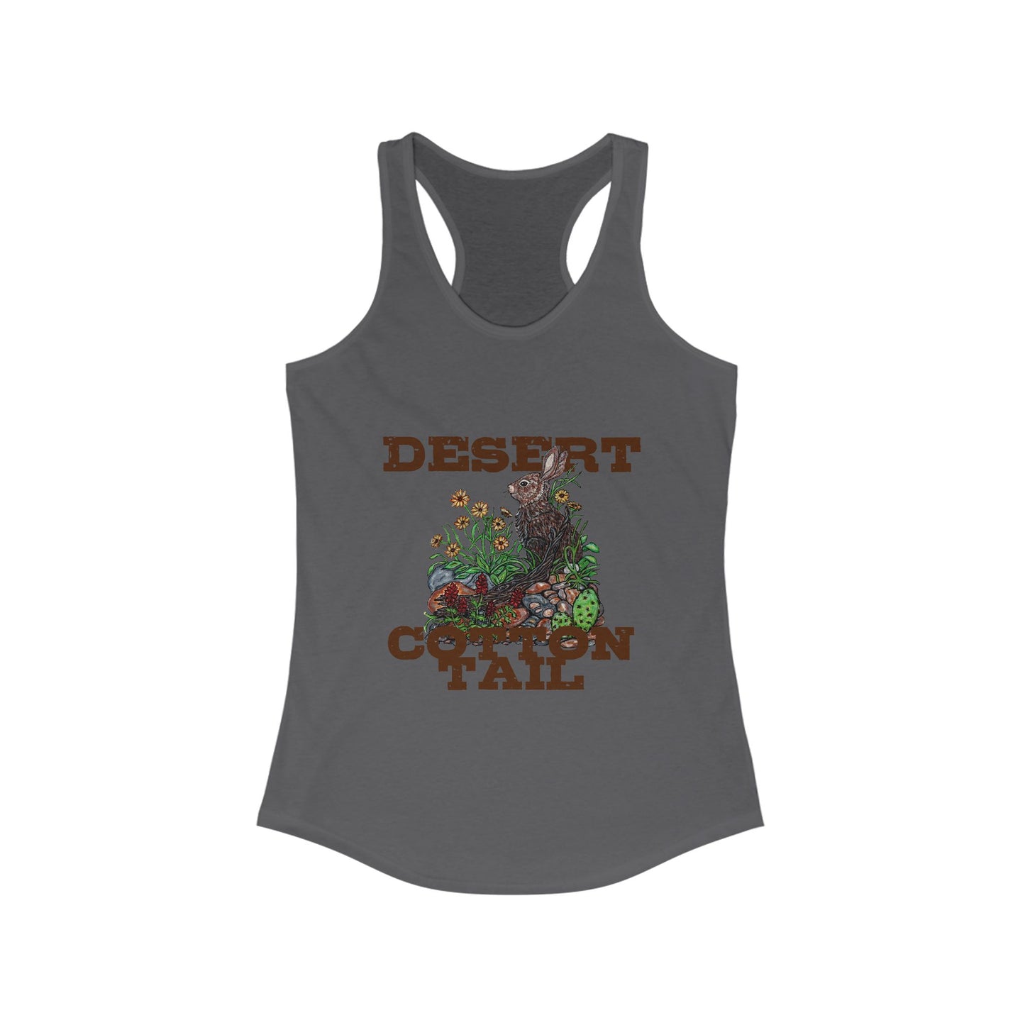 Desert Cottontail Women's Ideal Racerback Tank