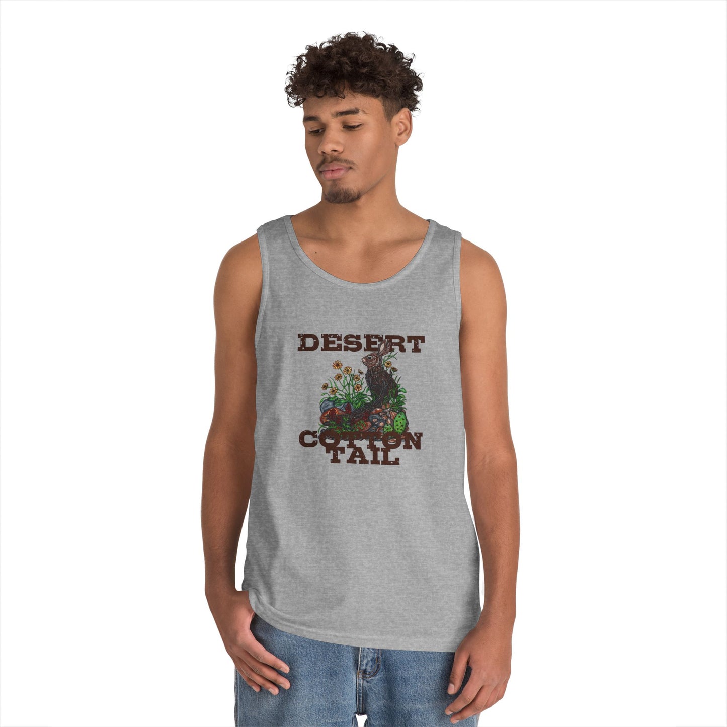 Desert Cottontail Unisex Heavy Cotton Tank Top