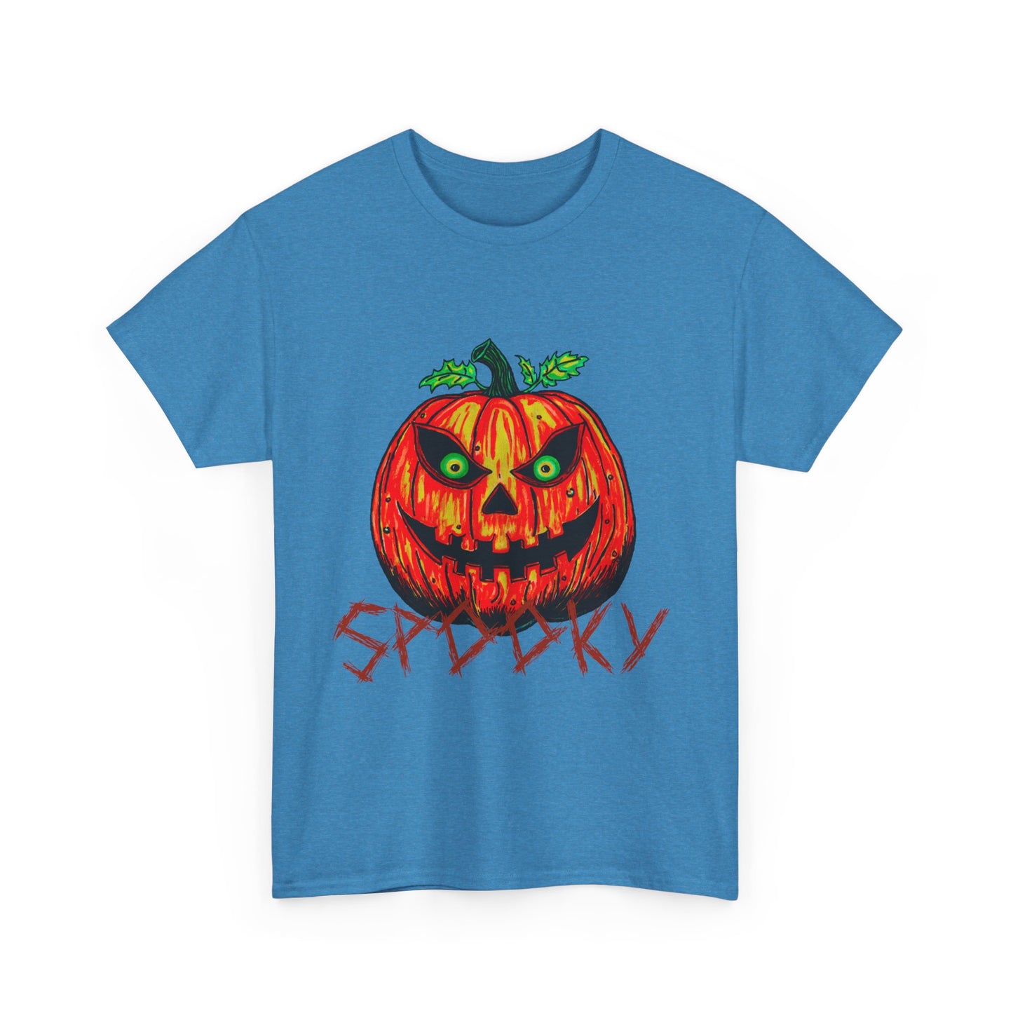 Spooky Jack-o-Lantern Unisex Heavy Cotton Tee