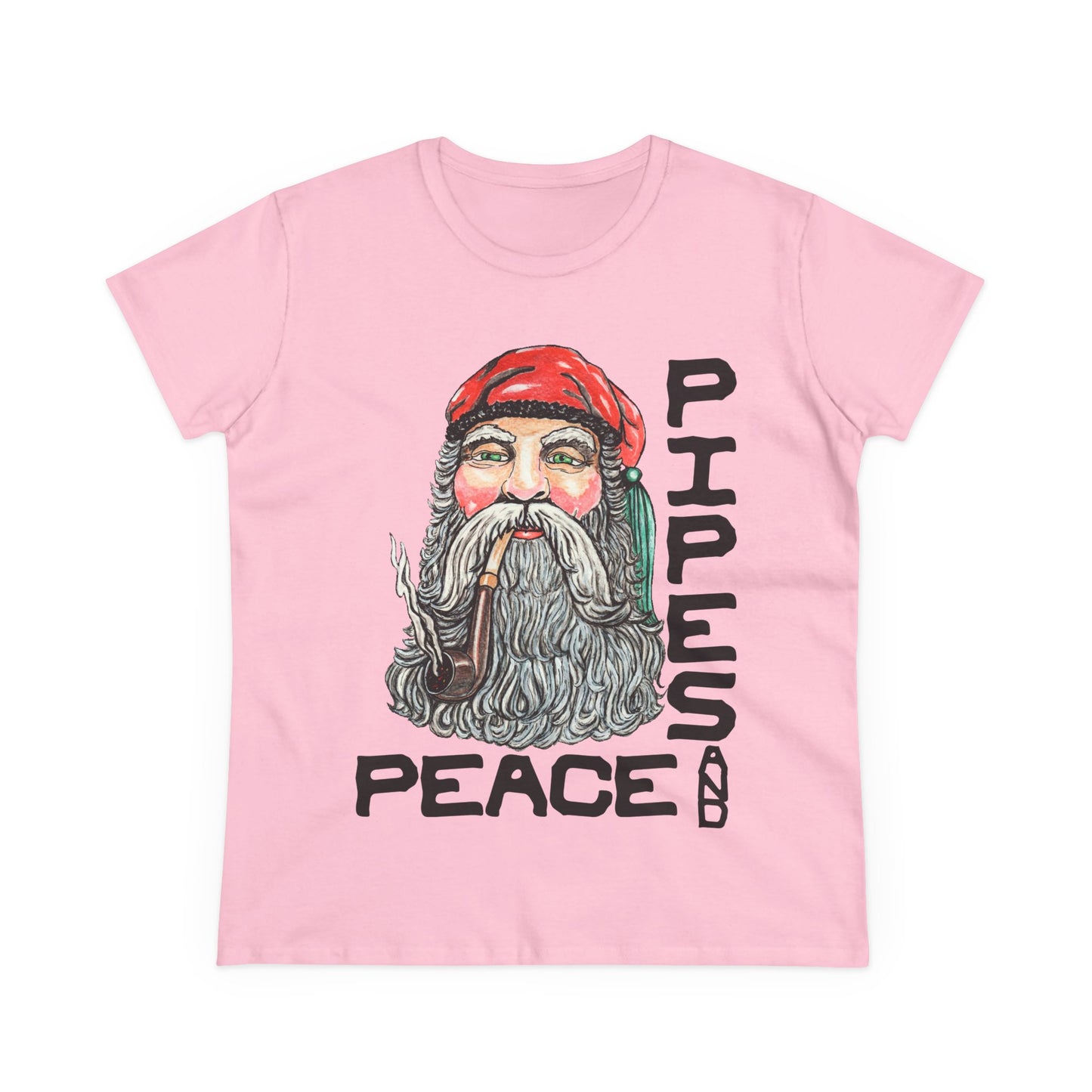 Pipes and Peace Women's Midweight Cotton Tee