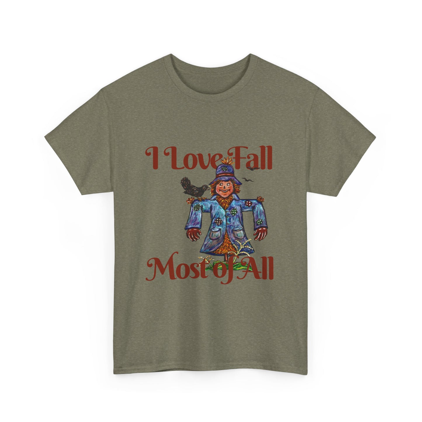 I Love Fall Most of All Unisex Heavy Cotton Tee