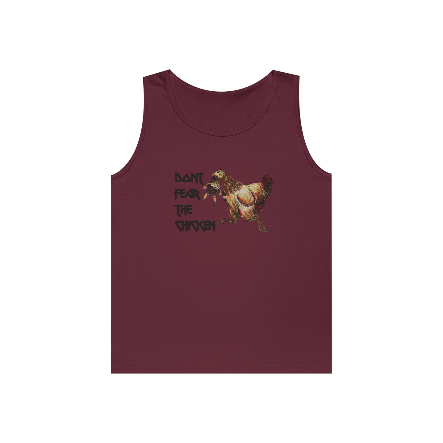 Don't Fear the Chicken Unisex Heavy Cotton Tank Top