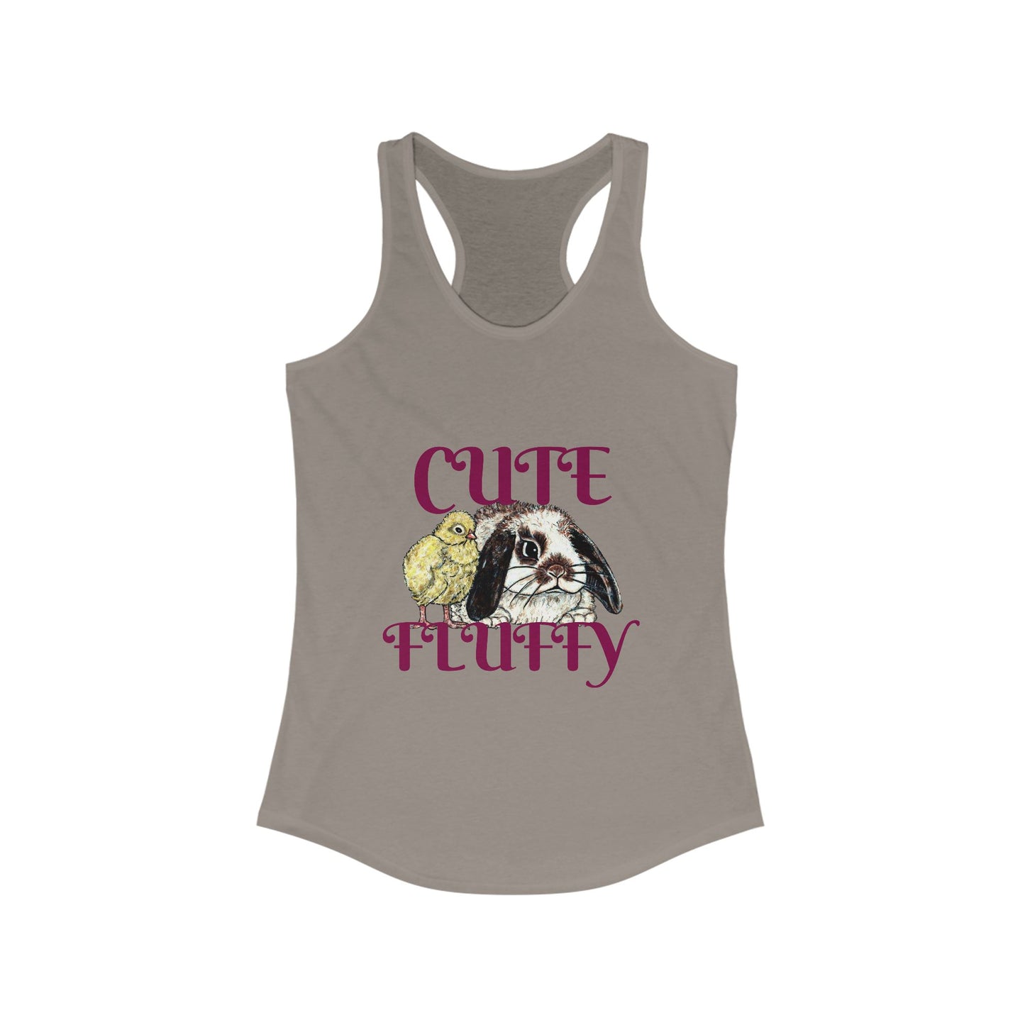Cute and Fluffy Women's Ideal Racerback Tank