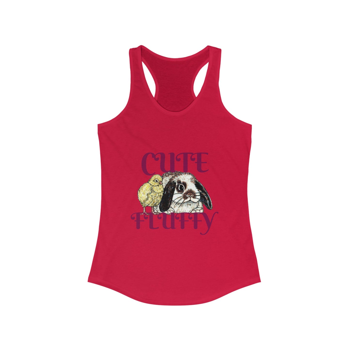 Cute and Fluffy Women's Ideal Racerback Tank
