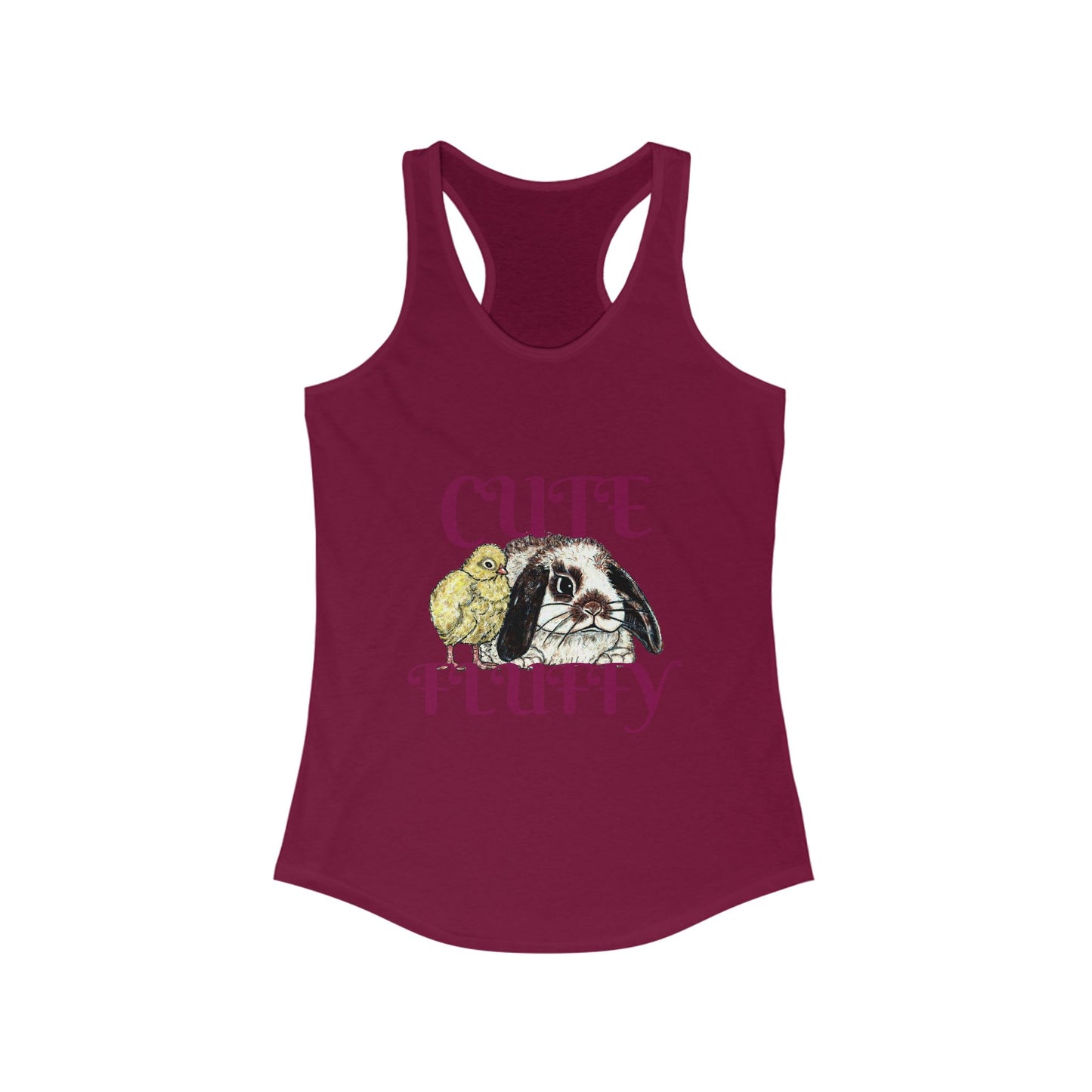 Cute and Fluffy Women's Ideal Racerback Tank