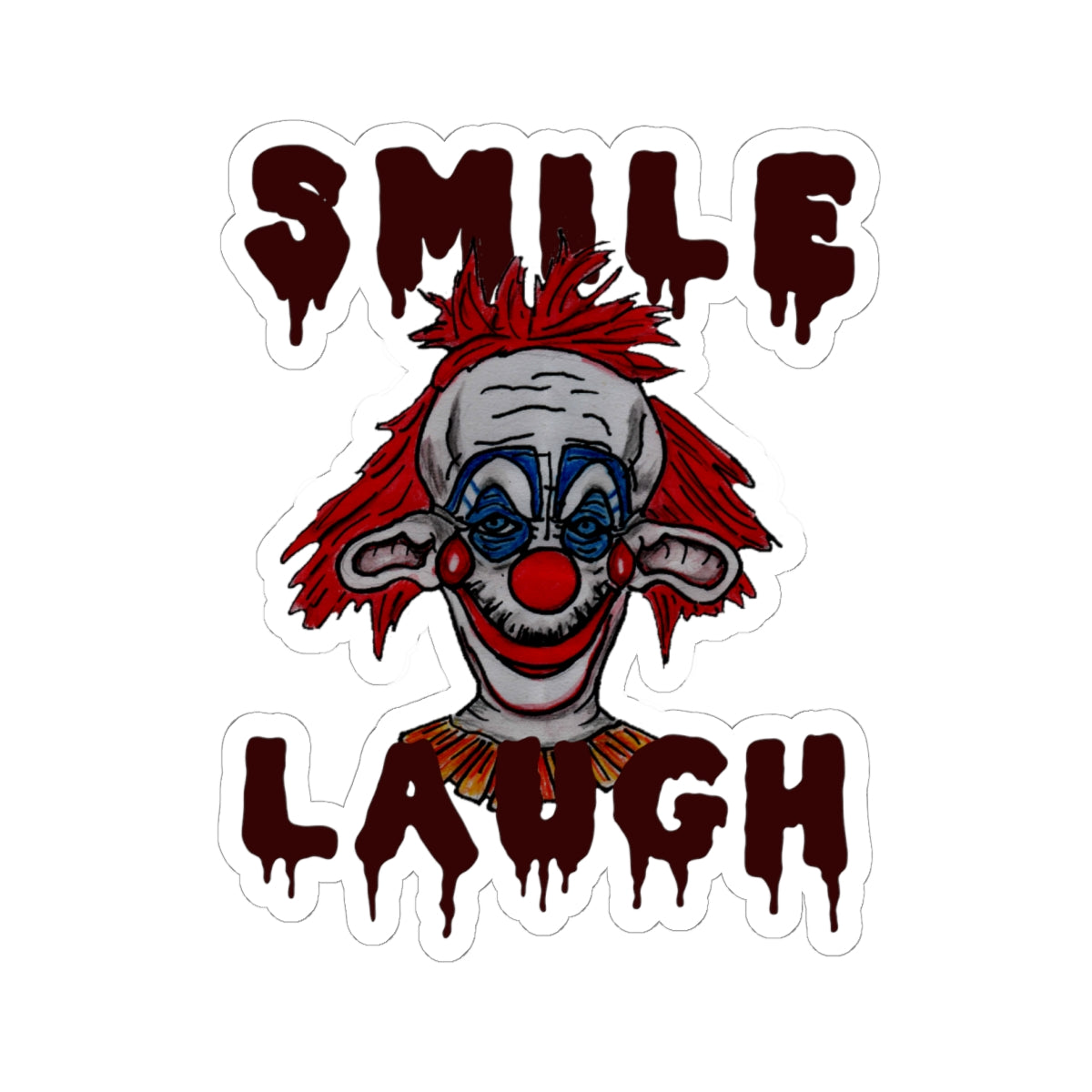 Smile Laugh Kiss-Cut Stickers