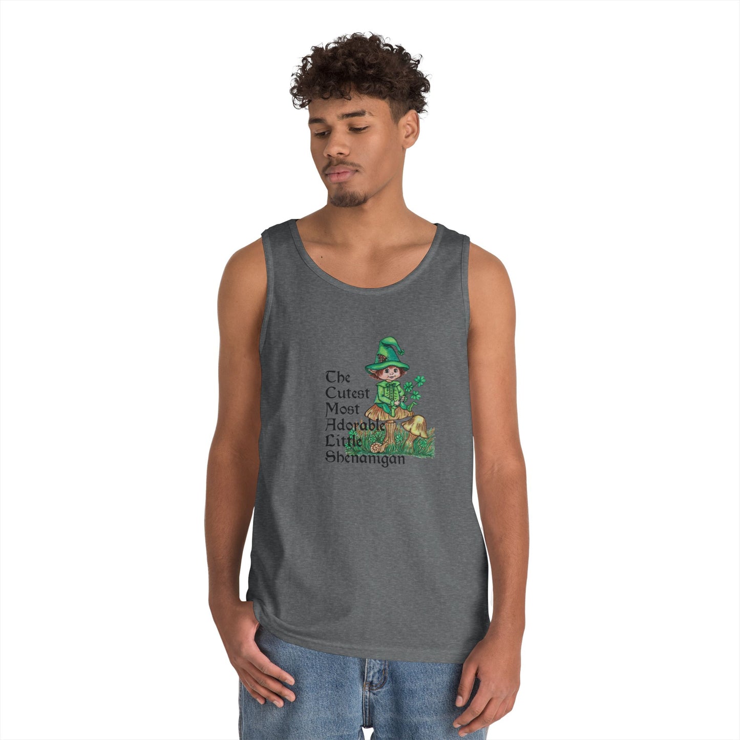 Cutest Leprechaun Unisex Heavy Cotton Tank Top