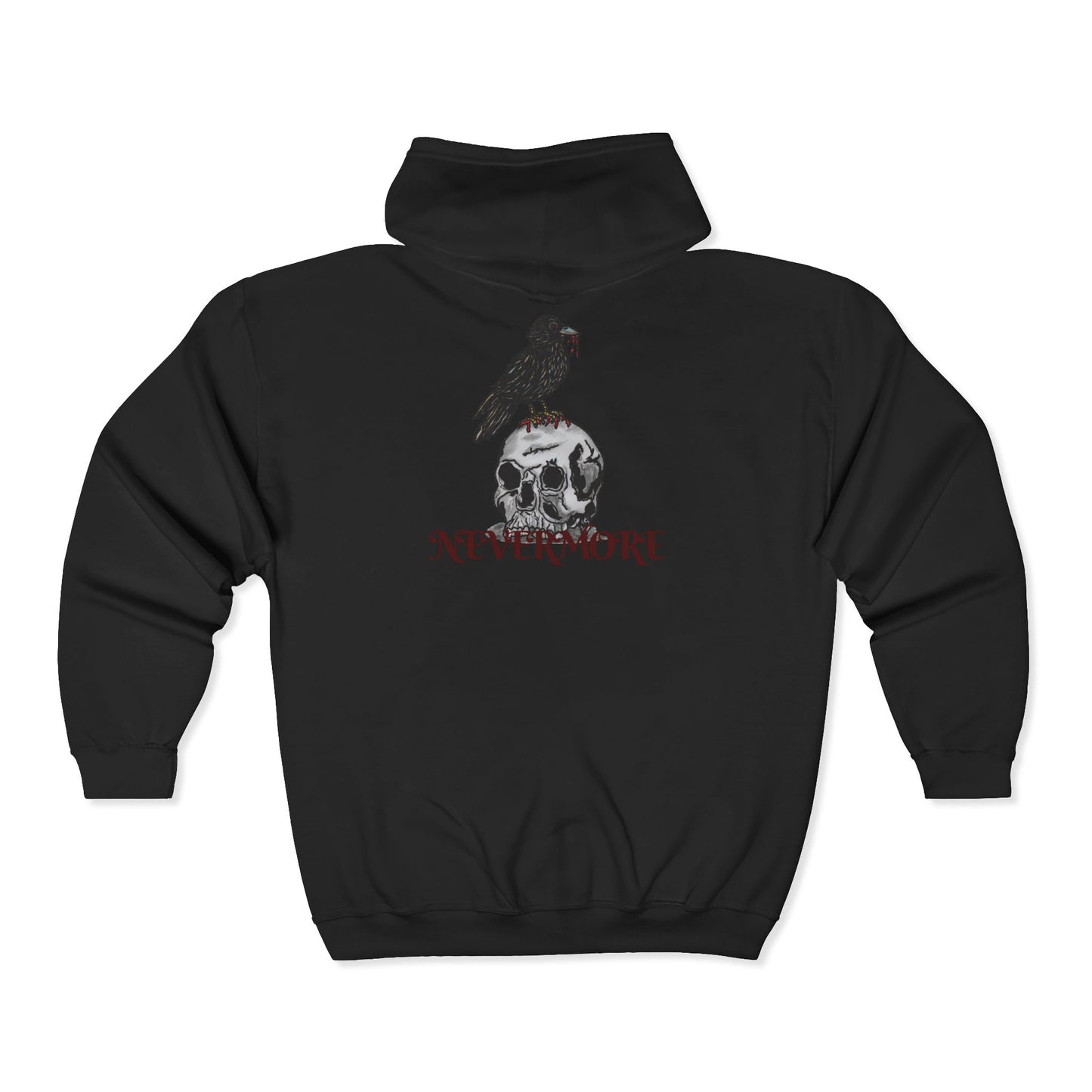 Nevermore Unisex Heavy Blend™ Full Zip Hooded Sweatshirt