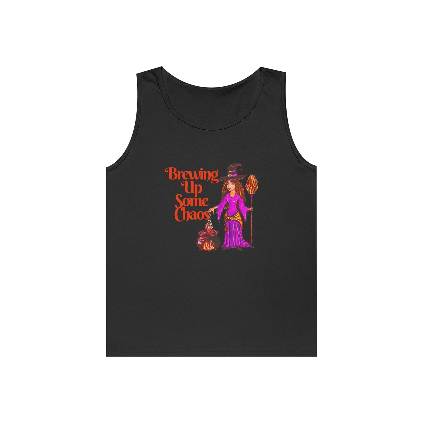 Brewing Up Some Chaos Unisex Heavy Cotton Tank Top