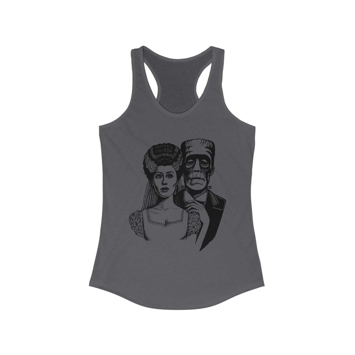 Frankenstein and Bride Women's Ideal Racerback Tank