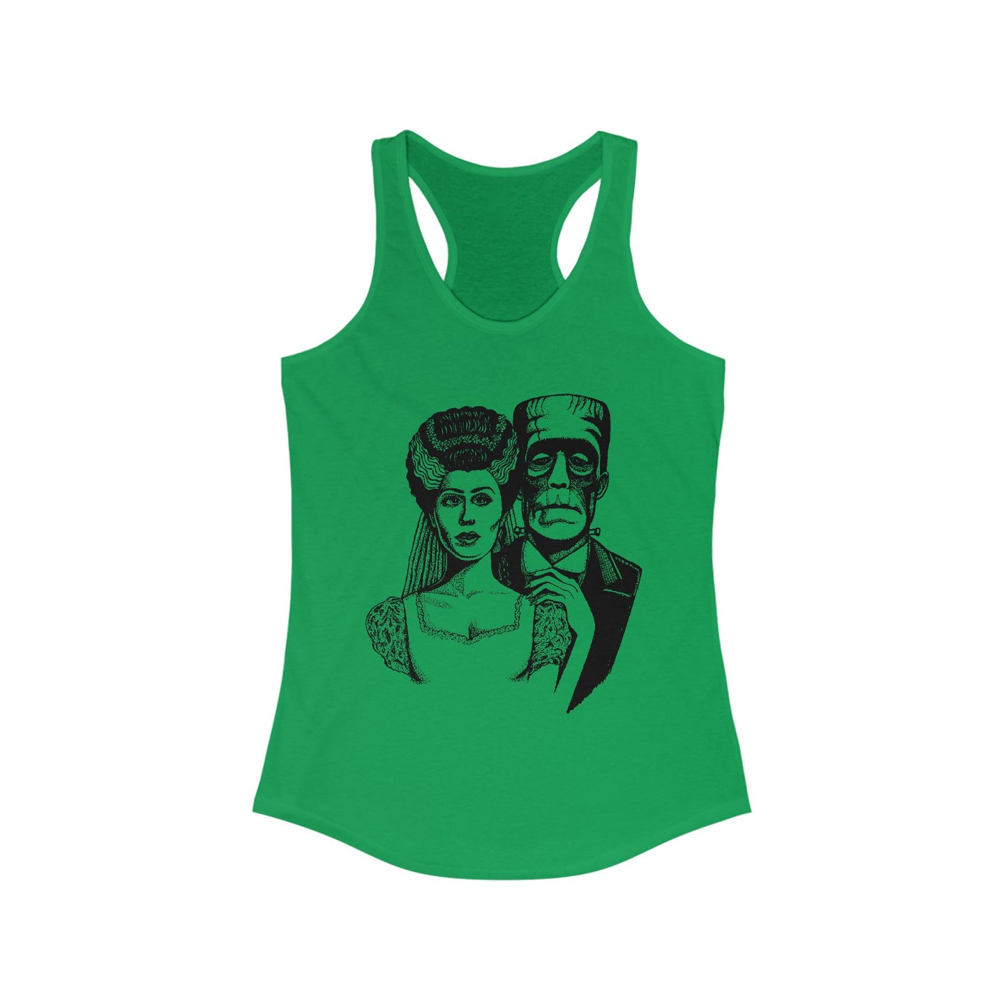 Frankenstein and Bride Women's Ideal Racerback Tank