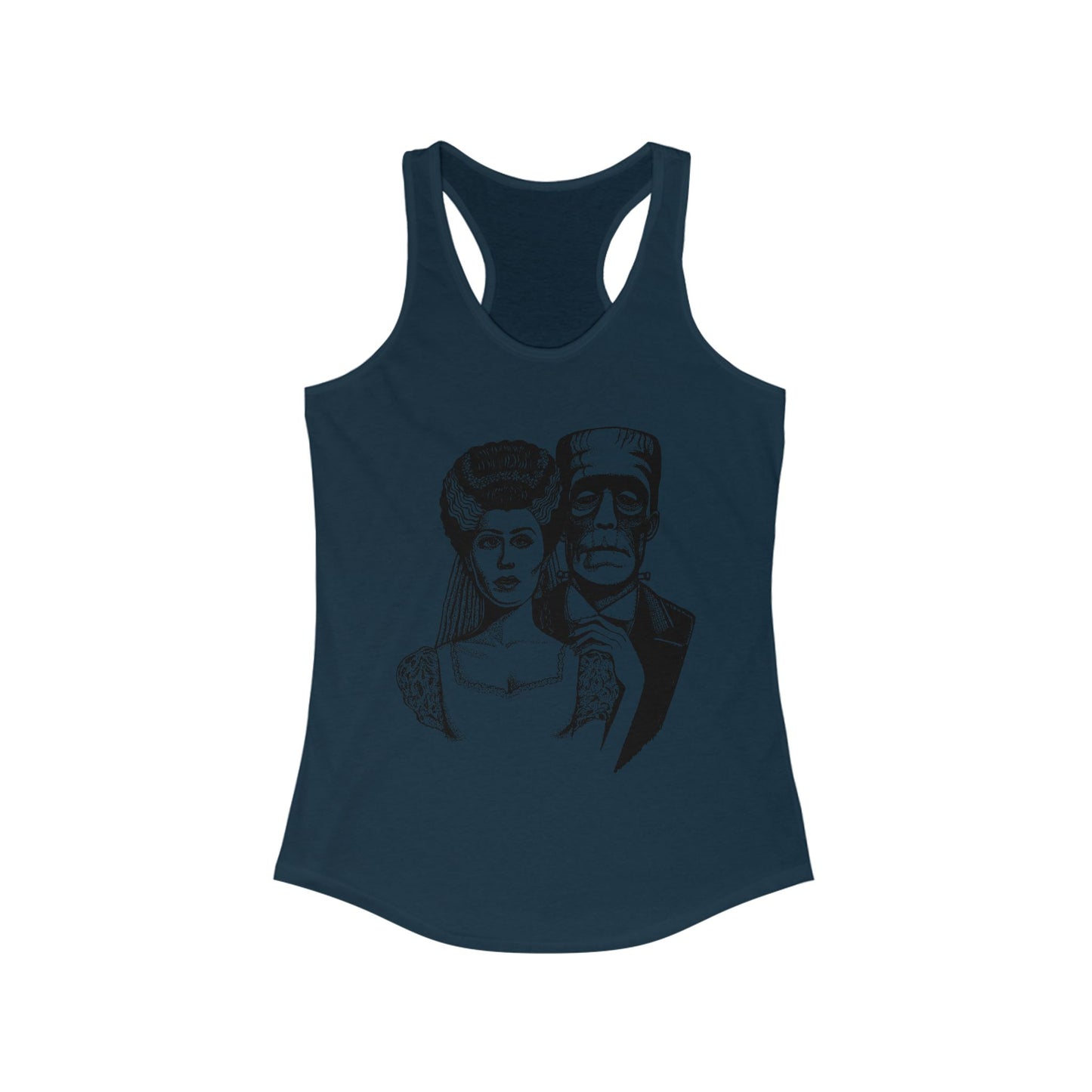 Frankenstein and Bride Women's Ideal Racerback Tank
