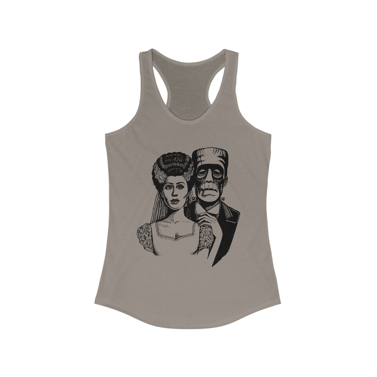 Frankenstein and Bride Women's Ideal Racerback Tank