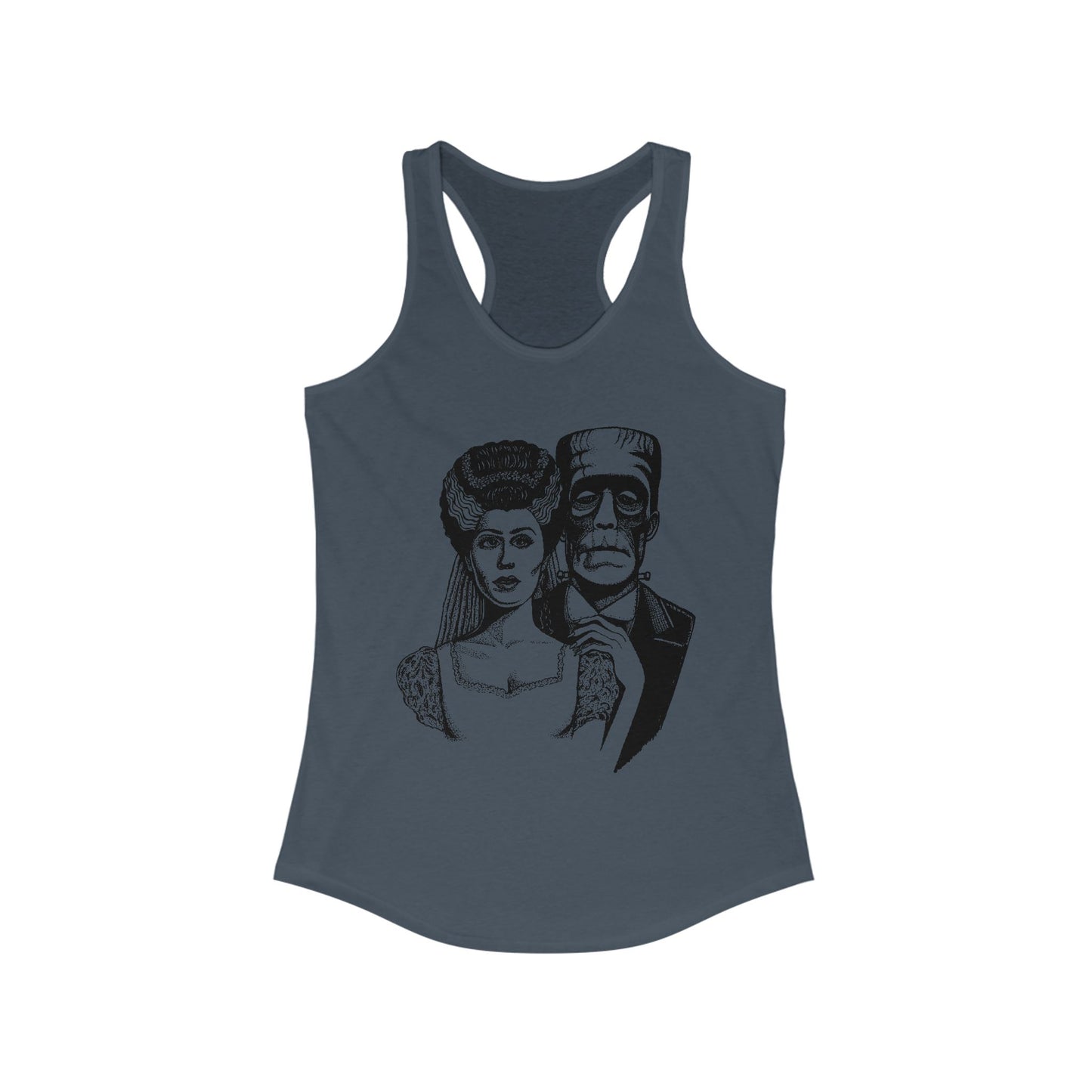 Frankenstein and Bride Women's Ideal Racerback Tank