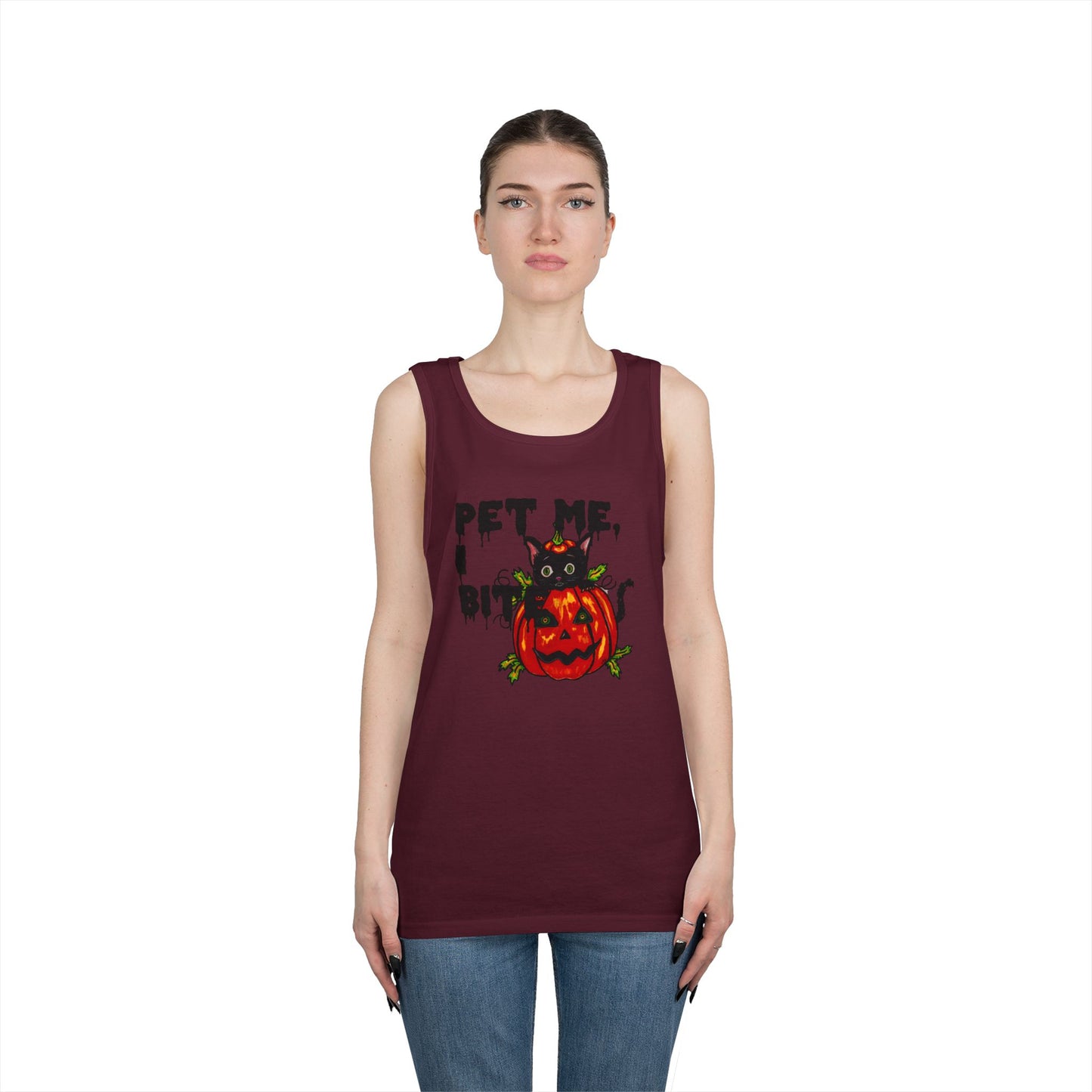 Pet Me Unisex Heavy Cotton Tank Top