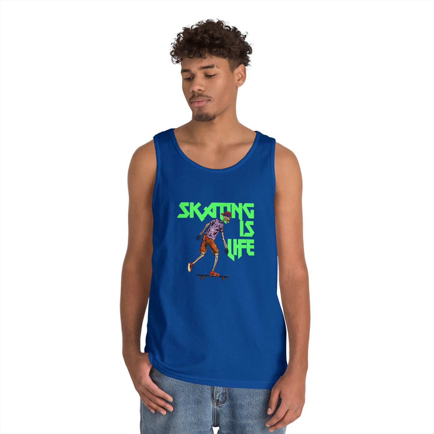 Skating is Life Unisex Heavy Cotton Tank Top
