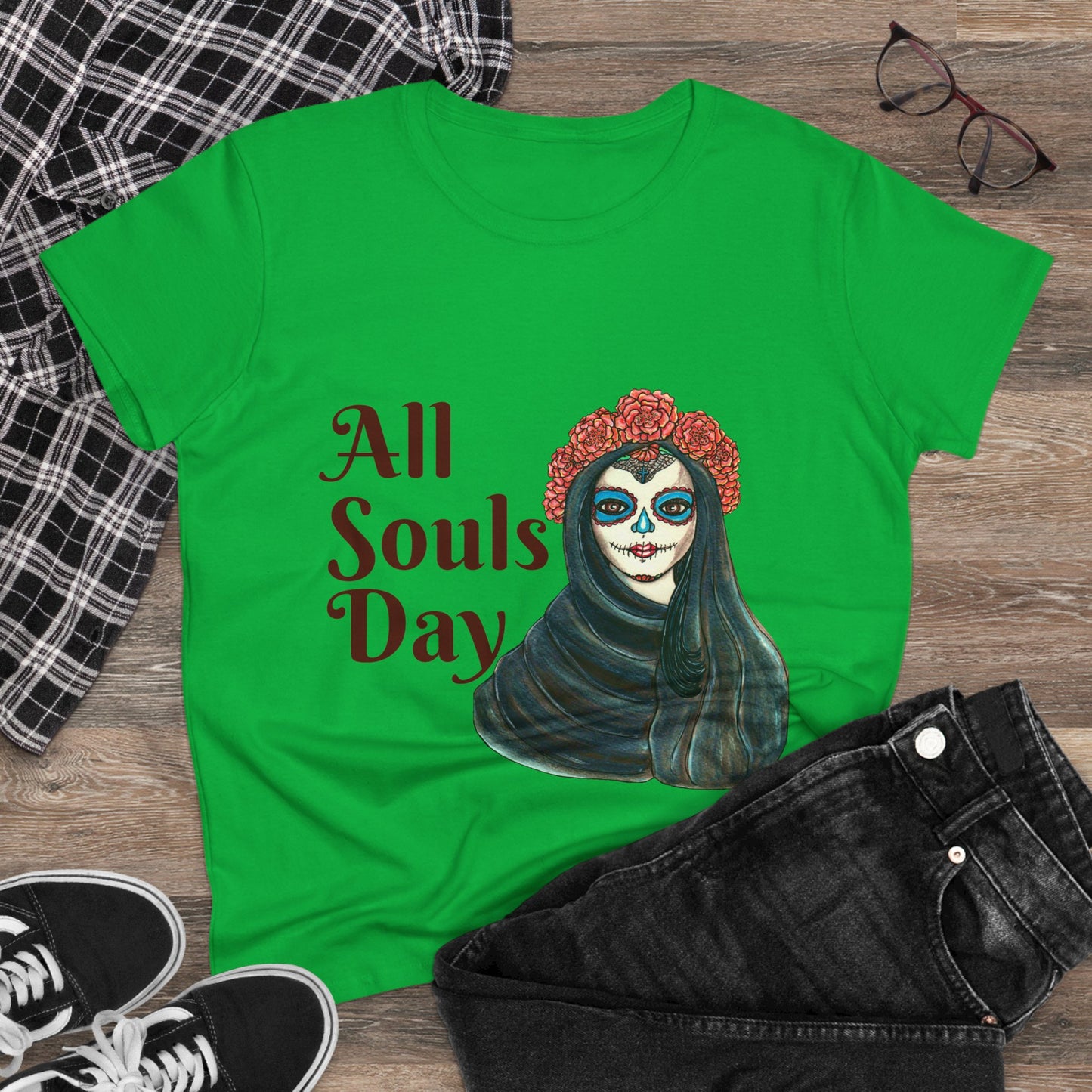 All Souls Day Women's Midweight Cotton Tee