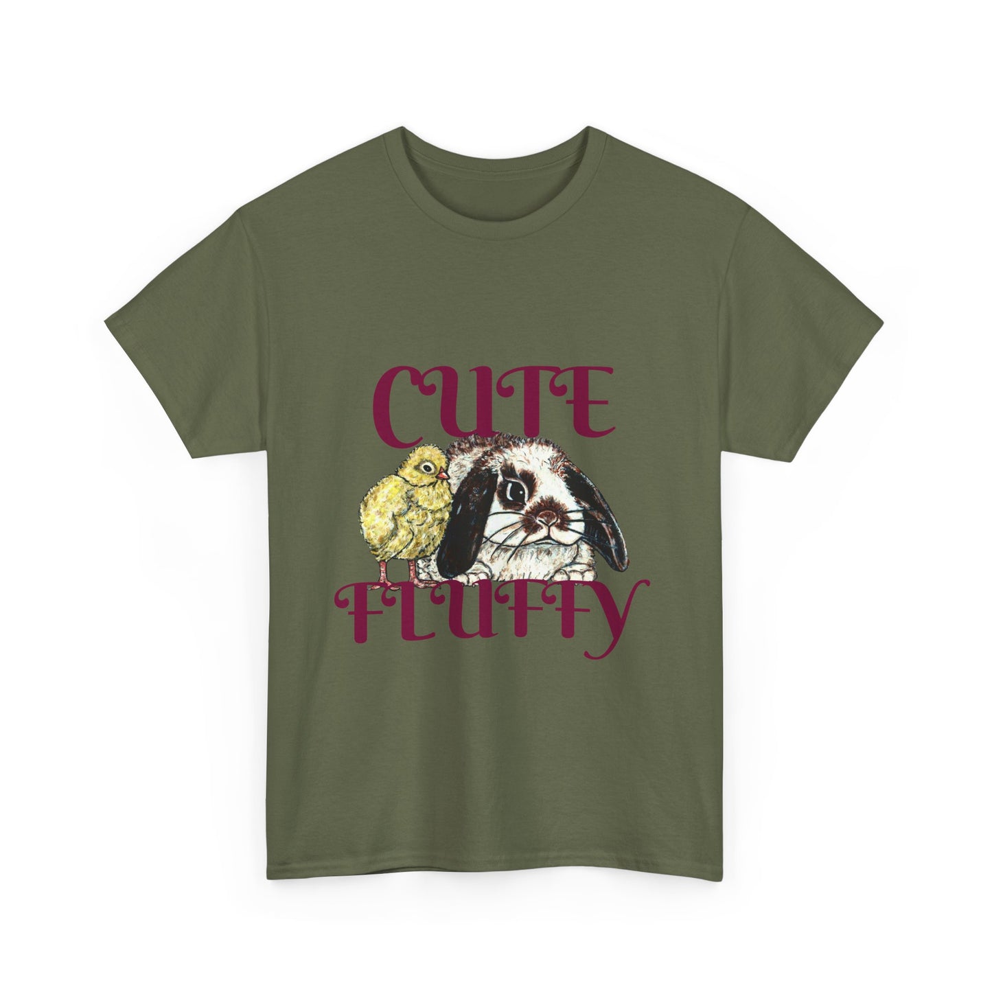 Cute and Fluffy Unisex Heavy Cotton Tee