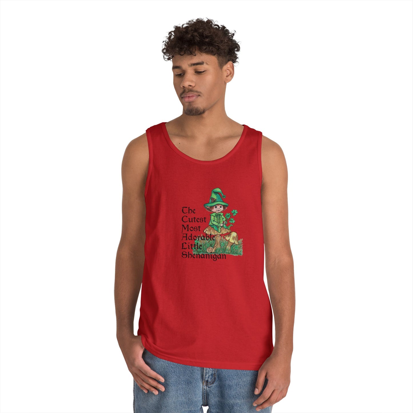 Cutest Leprechaun Unisex Heavy Cotton Tank Top