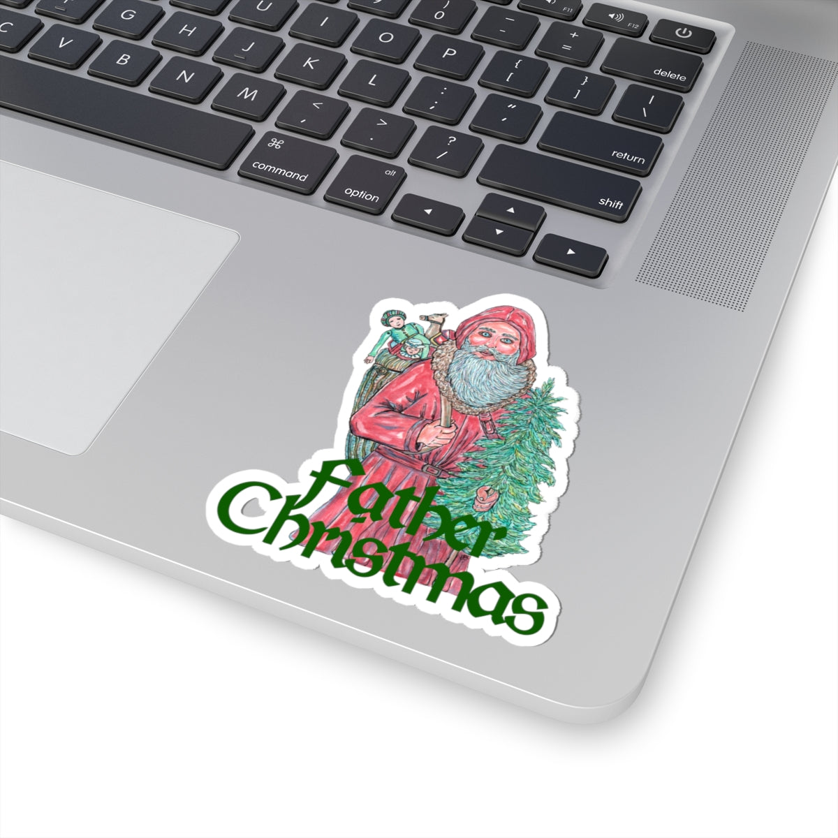 Father Christmas Kiss-Cut Stickers