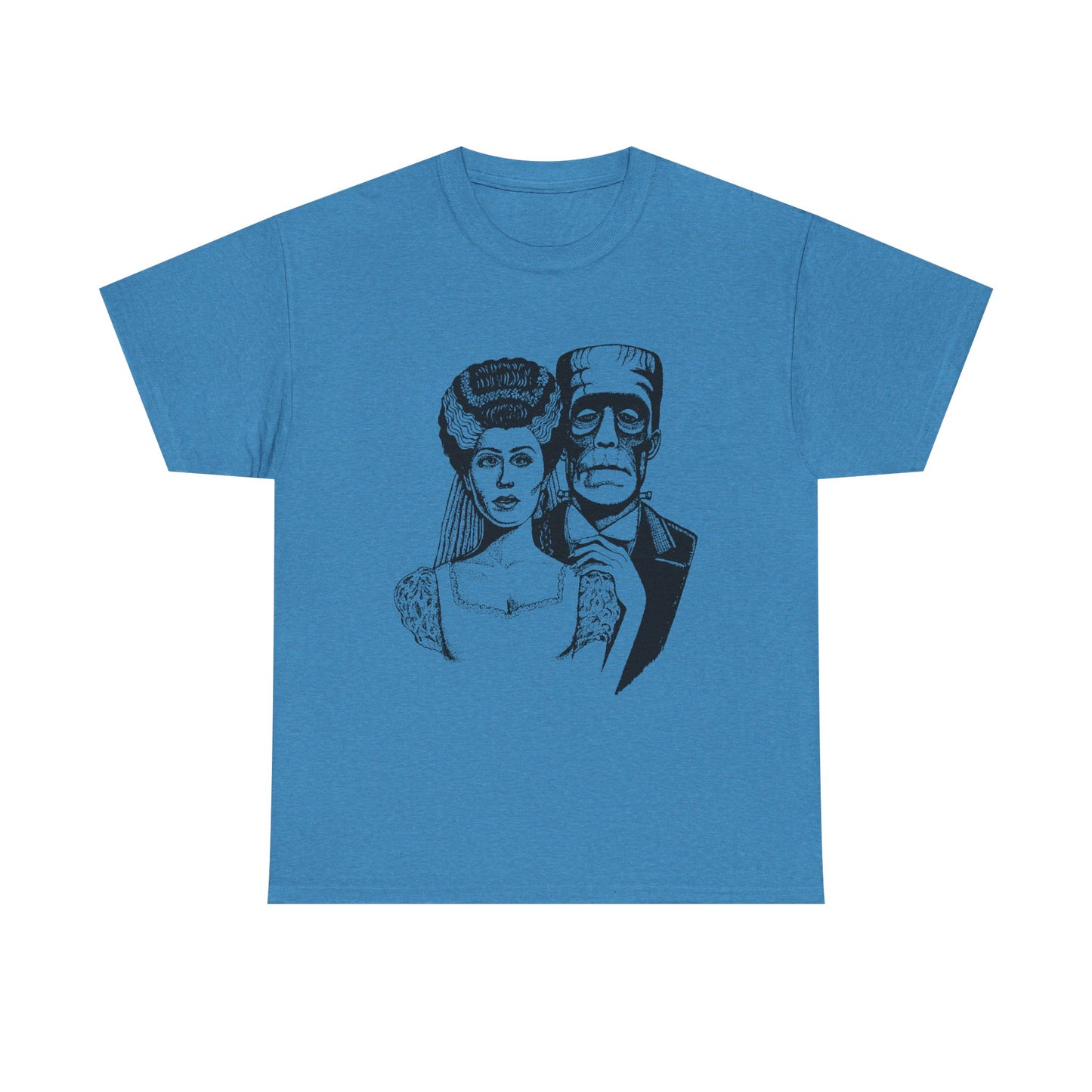 Frankenstein and Bride Unisex Heavy Cotton Tee