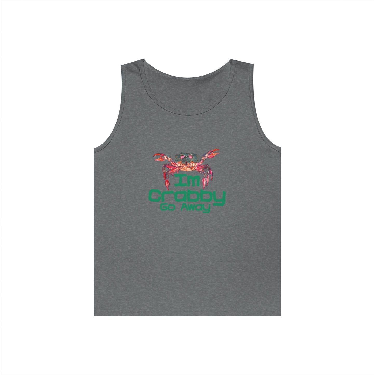 I'm Crabby Go Away Unisex Heavy Cotton Tank Top