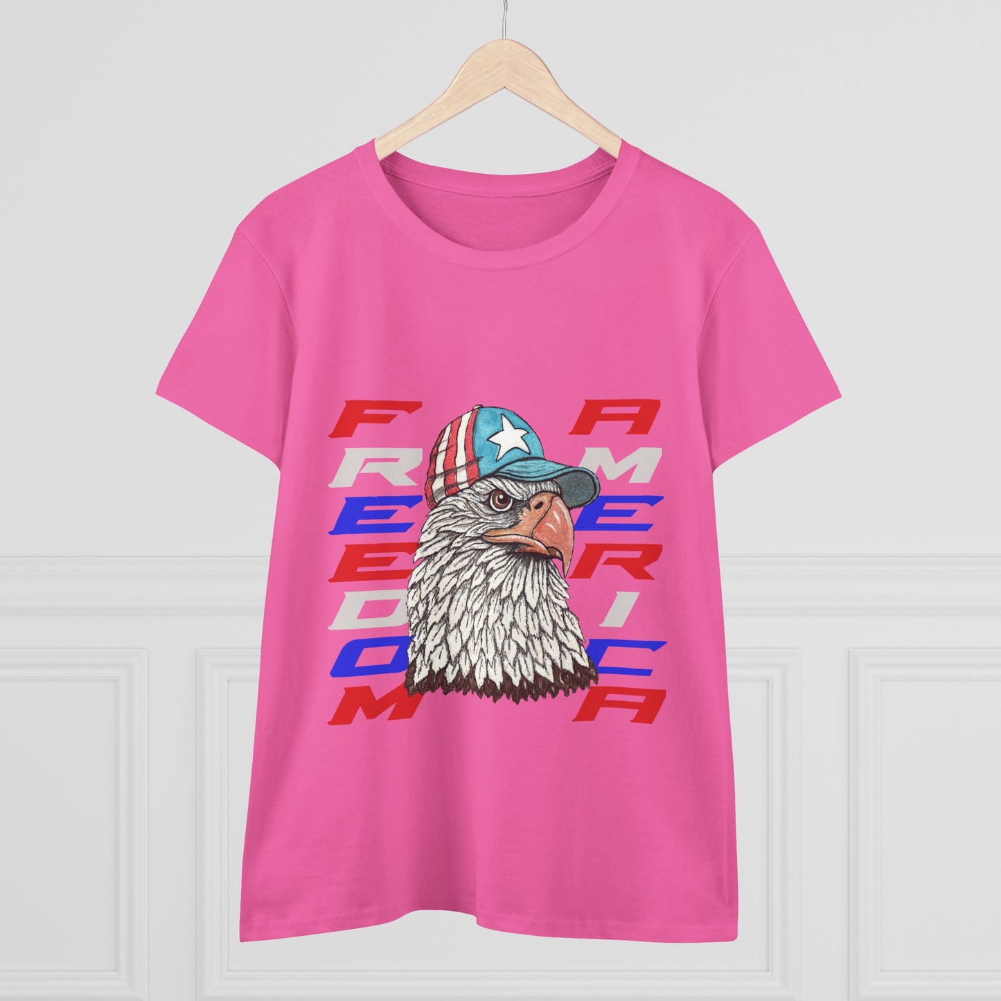 Freedom America Women's Midweight Cotton Tee